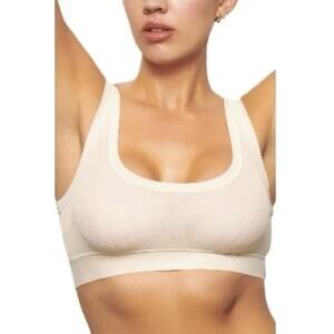 SKIMS Summer Mesh Scoop Bralette Bone